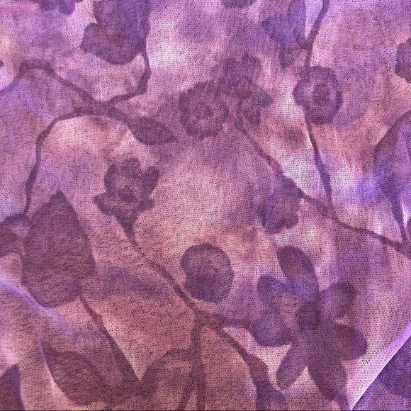 Vintage floral negligee/bathing suit cover up - Picture 6 of 8